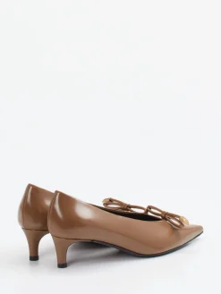 Roberto Festa – Kitten Heels aus Hochglanzleder karamell*Roberto Festa X Zumnorde Sale