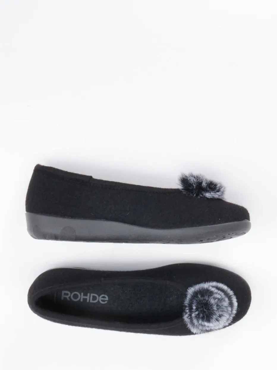 – Ballerina-Hausschuh aus Filz*Rohde Discount