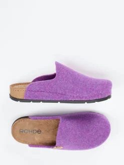Damen Rohde – Filzpantoffeln aus Filz in Violett