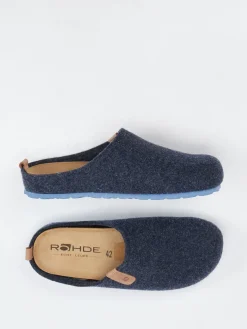 – Filzpantoffeln aus Filz in Dunkel*Rohde