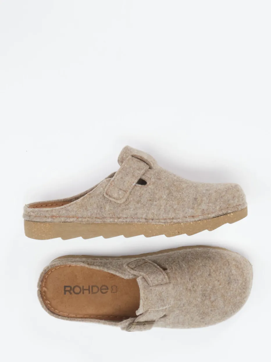 Herren Rohde – Hausschuh-Clogs aus Filz in