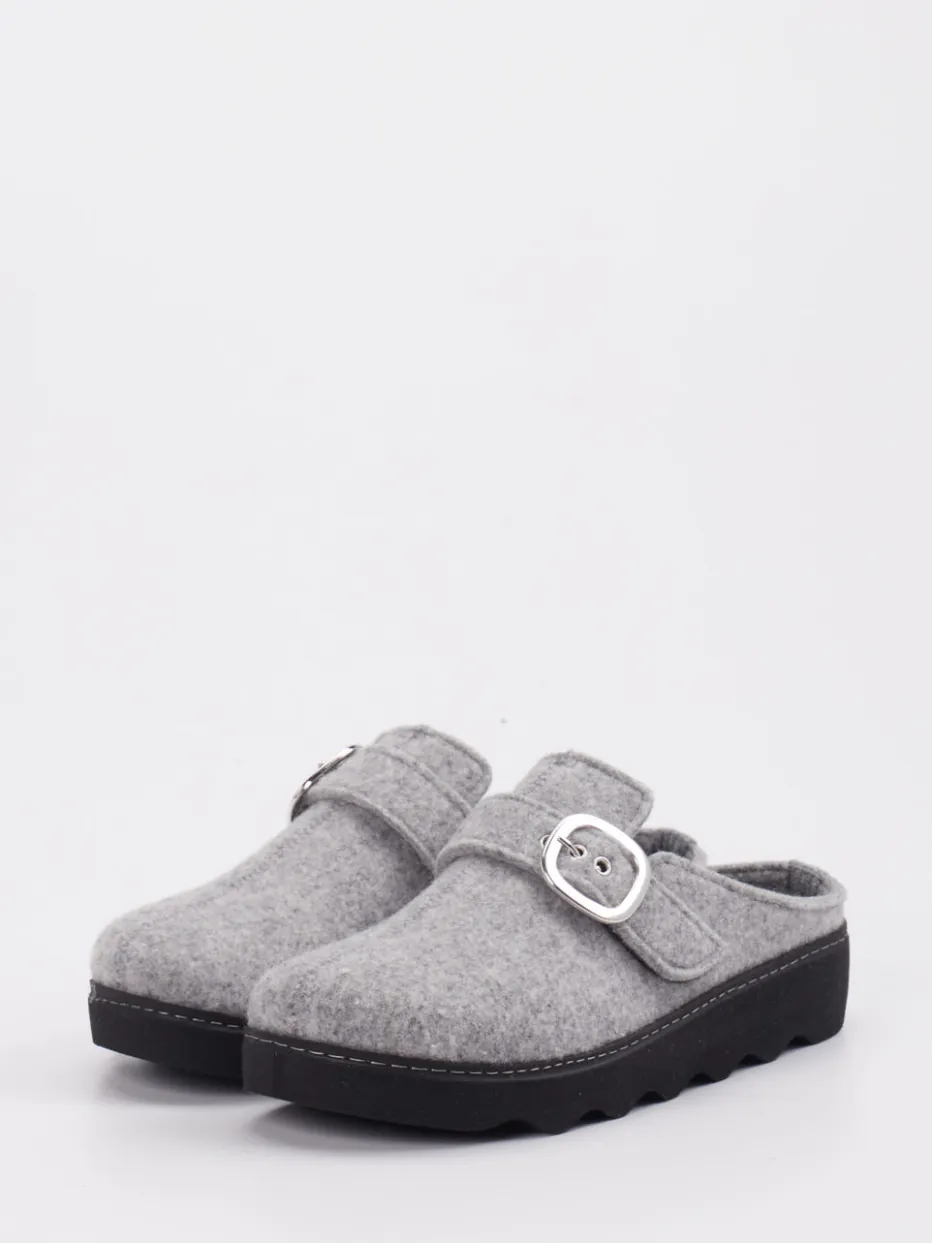 – Hausschuh-Clogs aus Filz Hell*Rohde New