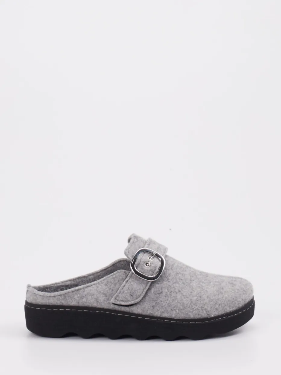 – Hausschuh-Clogs aus Filz Hell*Rohde New