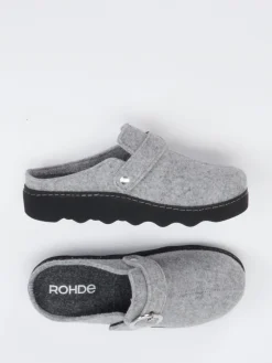 – Hausschuh-Clogs aus Filz Hell*Rohde New