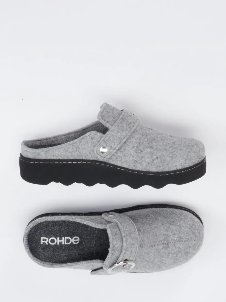 – Hausschuh-Clogs aus Filz Hell*Rohde New