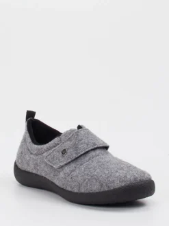 Damen Rohde – Klett-Hausschuh aus Filz hell