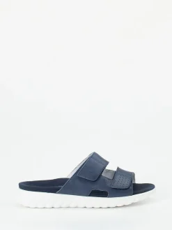 Damen Rohde – Komfort-Pantolette aus Nubukleder marine