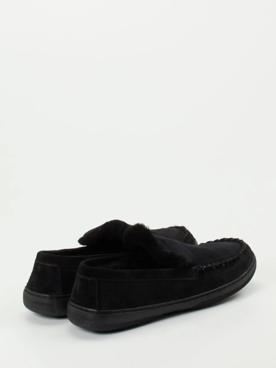 Herren Rohde – Mokassin-Hausschuh aus Veloursleder