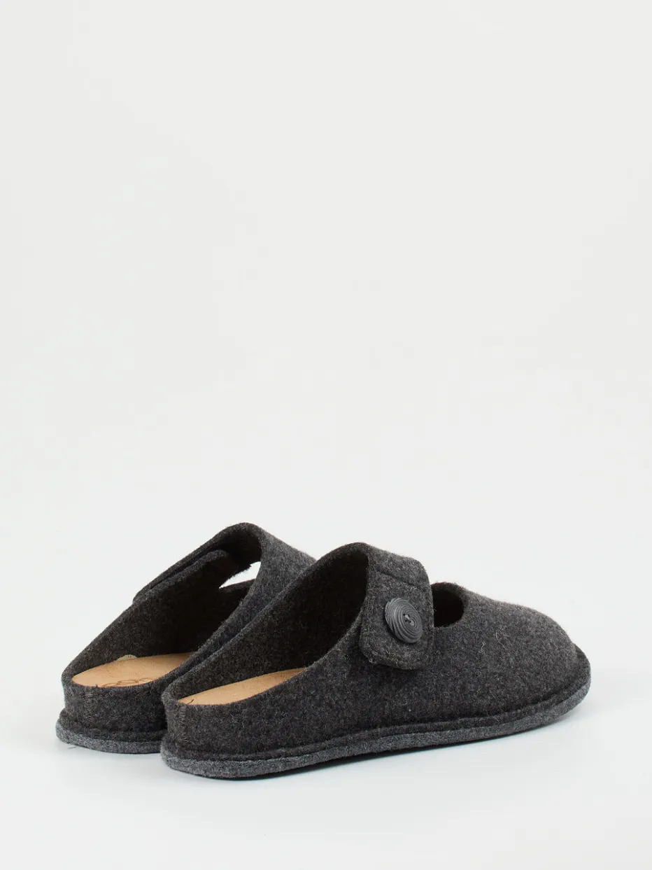 Damen Rohde – Pantoffel aus Filz in Anthrazit