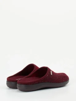 Damen Rohde – Pantoffel aus Textil mit Pailletten Bordeaux