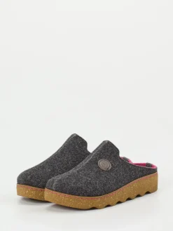 Damen Rohde – Pantoffeln aus Filz in Anthrazit