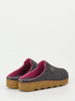 Damen Rohde – Pantoffeln aus Filz in Anthrazit