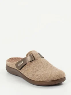 – Pantoffeln aus Filz in Beige*Rohde