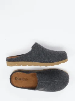 Herren Rohde – Pantoffeln aus Filz in Anthrazit
