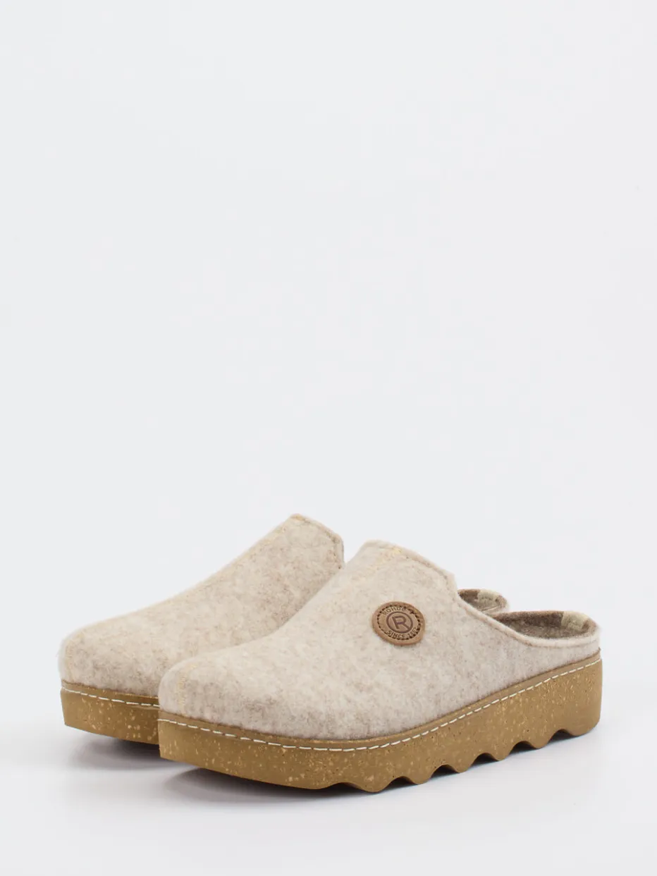 Damen Rohde – Pantoffeln aus Filz in grau