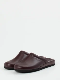 – Pantoffeln aus Kalbleder bordeauxfarben*Rohde Outlet