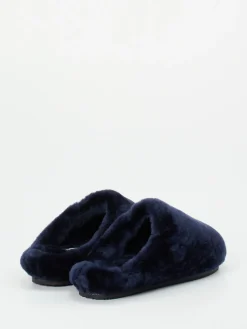 Damen Rohde – Pantoffeln aus Lammfell Dunkel