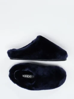 Damen Rohde – Pantoffeln aus Lammfell Dunkel
