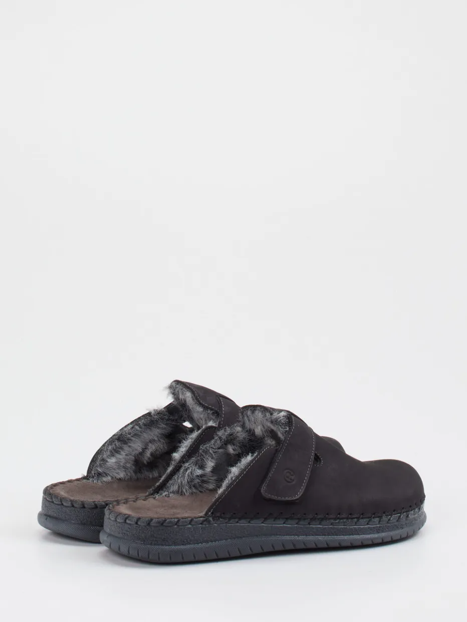 – Pantoffeln aus Nubukleder in Anthrazit*Rohde