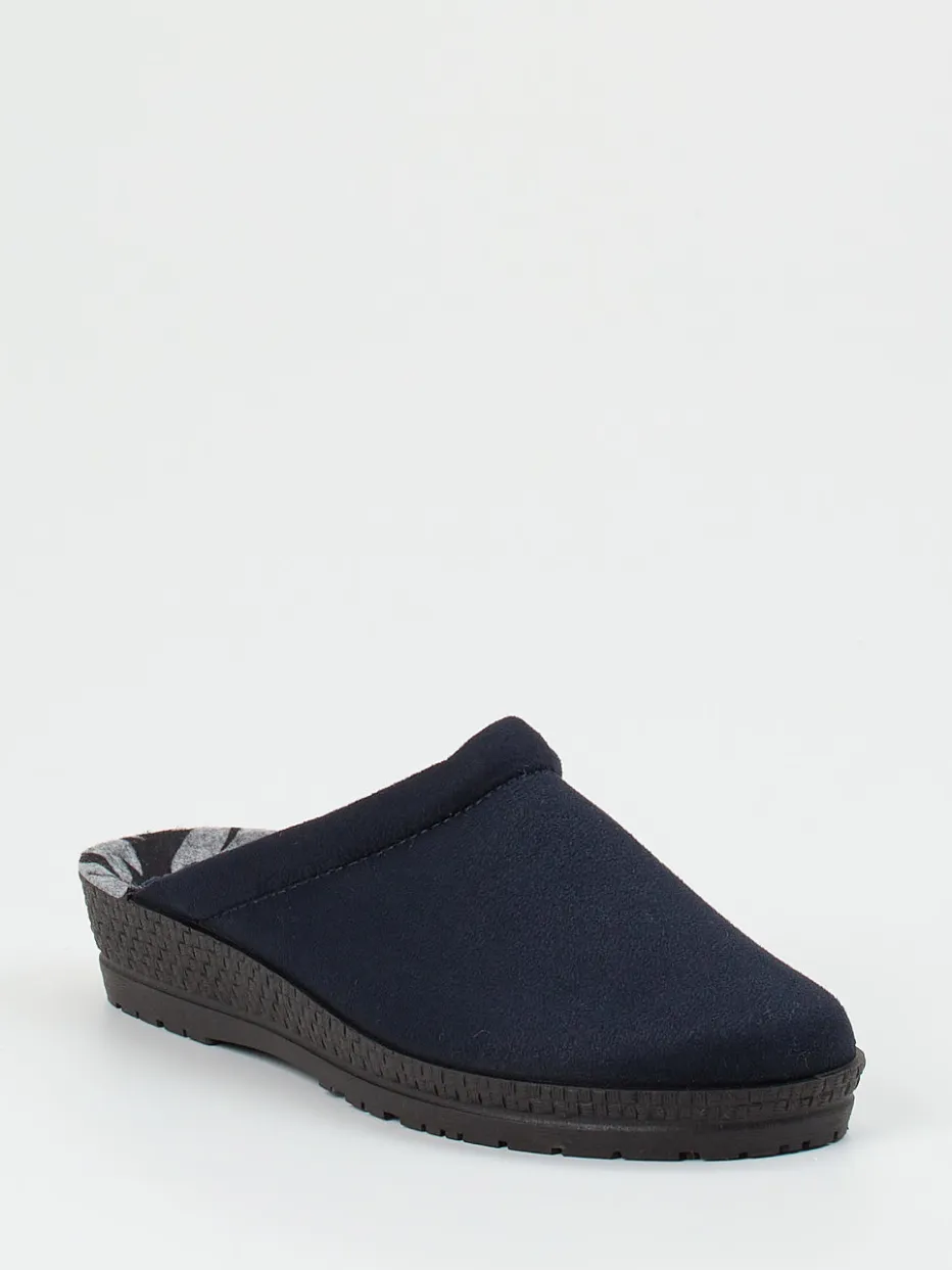 Damen Rohde – Pantoffeln aus Textil in Dunkel