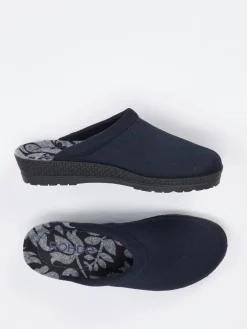 Damen Rohde – Pantoffeln aus Textil in Dunkel