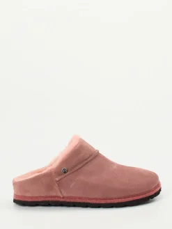 – Pantoffeln aus Veloursleder in Altrosa*Rohde Hot