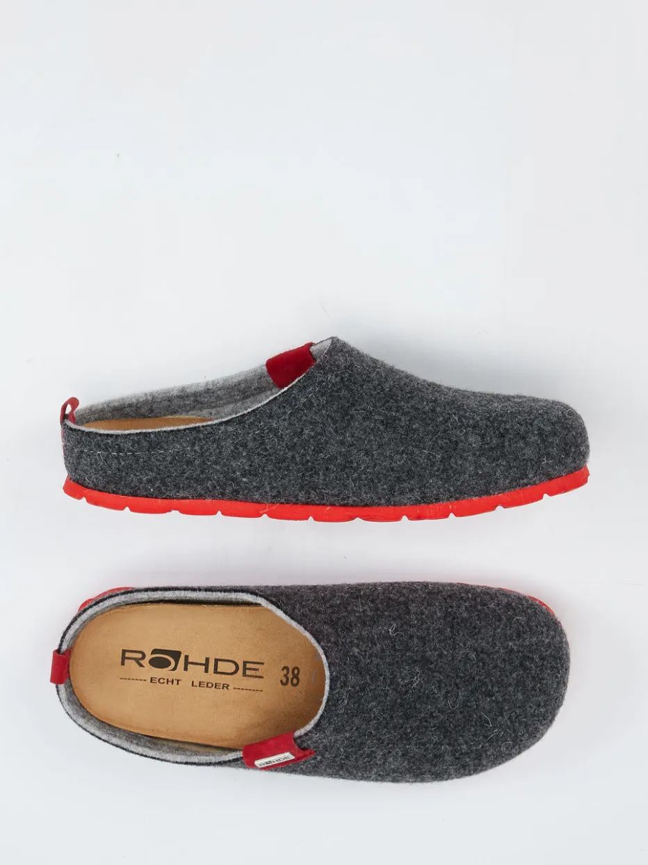 – Pantoffeln aus Wollfilz in Anthrazit*Rohde Best