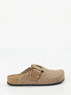 – Pantoletten aus Filz mit Echtleder-Innensohle*Rohde Best