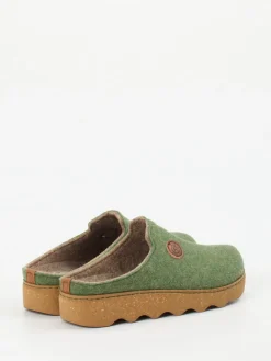 Damen Rohde – Pantoletten aus Filz in Moos