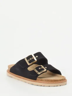 Damen Rohde – Zweiriemer-Pantolette aus Veloursleder