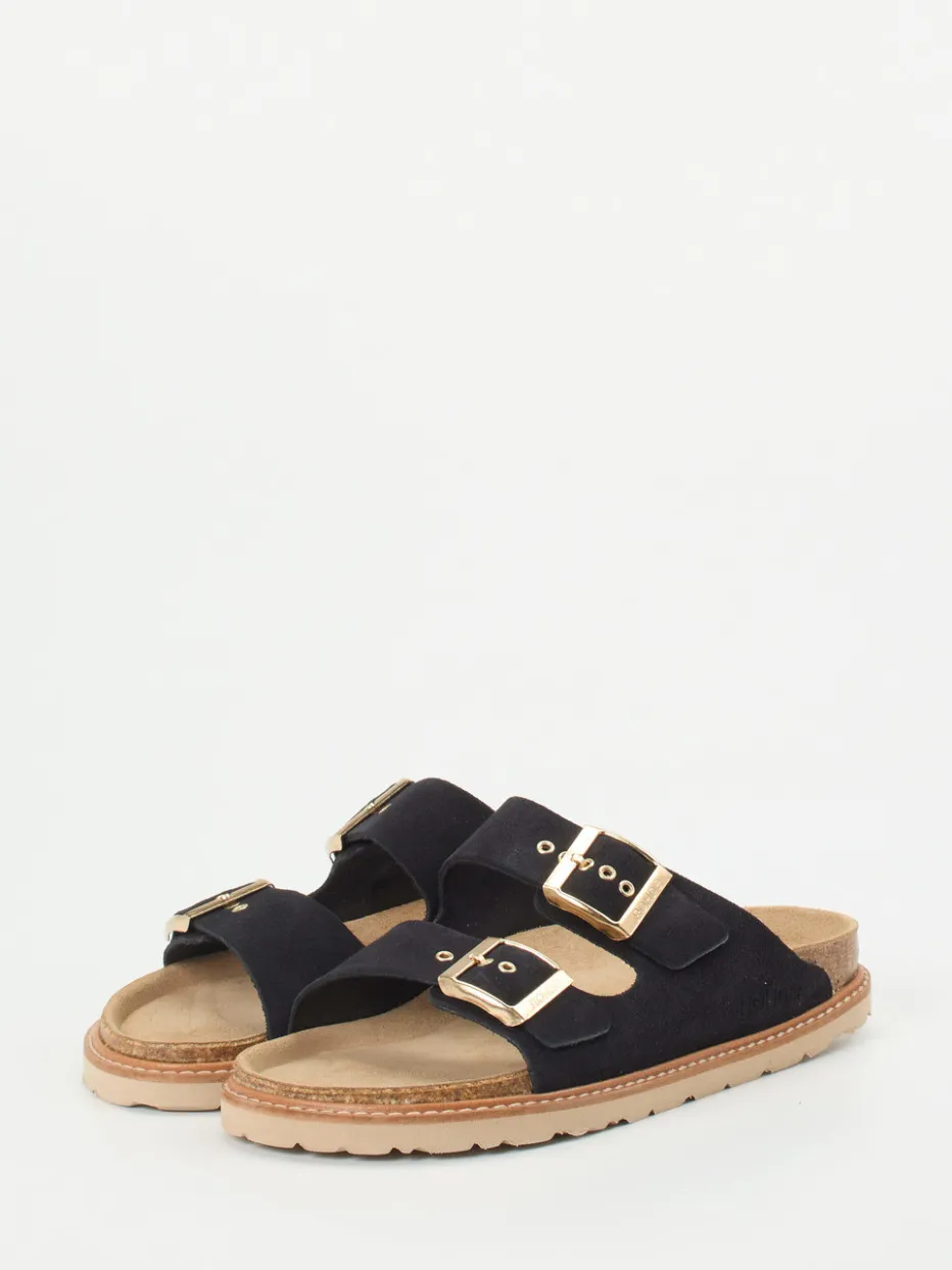 Damen Rohde – Zweiriemer-Pantolette aus Veloursleder