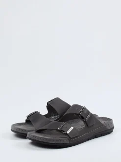 Herren Rohde – Zweiriemer-Pantolette aus Nubukleder