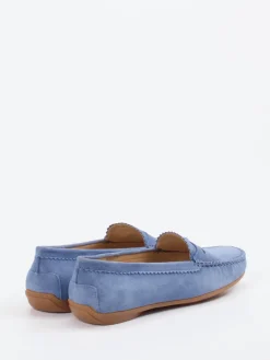 Damen Si Sí – Loafer aus Veloursleder in Jeans