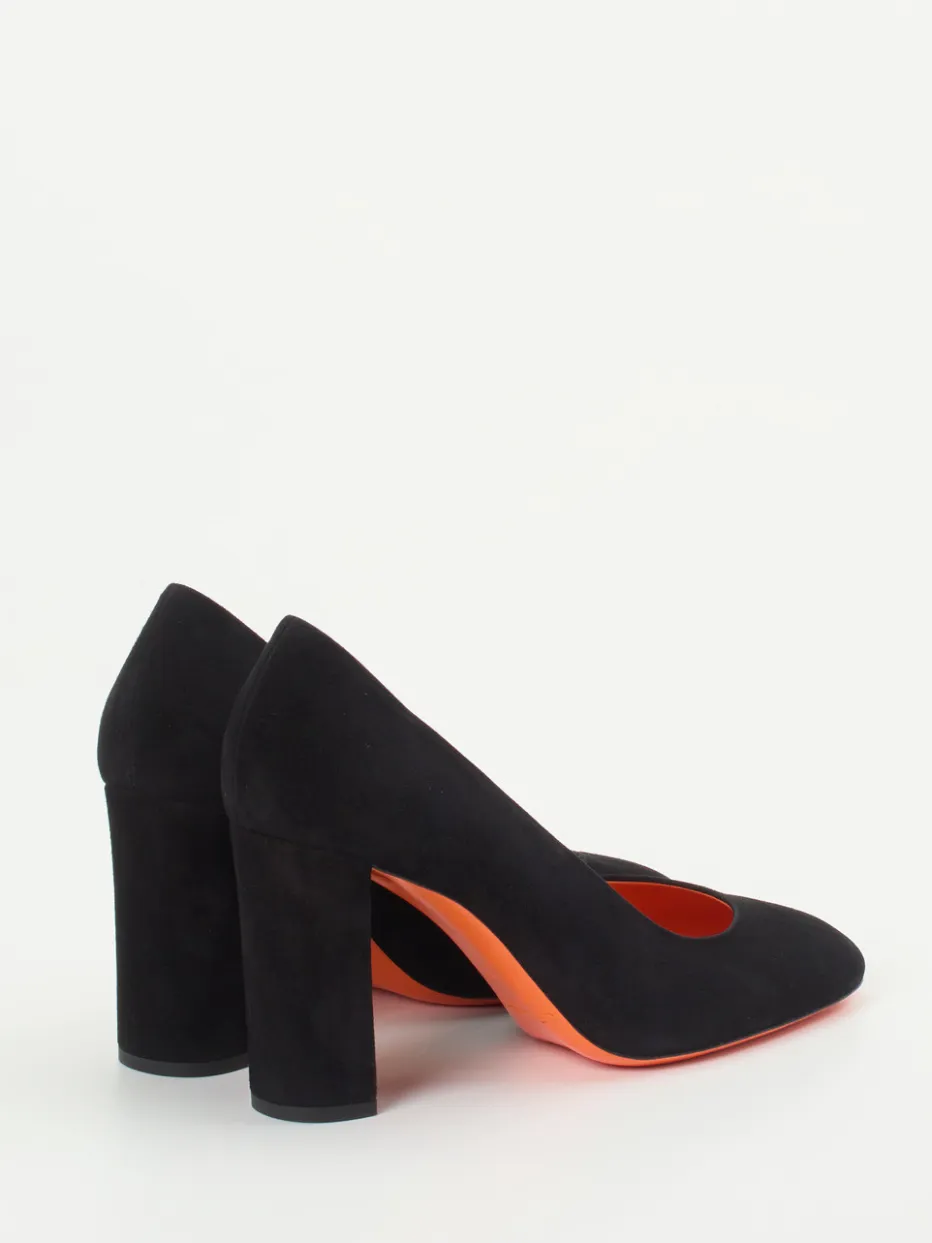 – Blockabsatz-Pumps aus Veloursleder*Santoni Discount