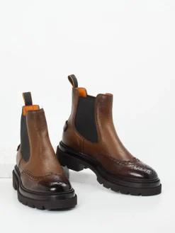 Herren Santoni – Chelsea Boots aus Hirschleder