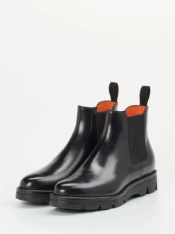 Damen Santoni – Chelsea Boots aus Hochglanzleder