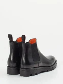 Damen Santoni – Chelsea Boots aus Hochglanzleder