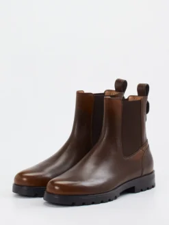 Damen Santoni – Chelsea Boots aus Kalbleder Dunkel