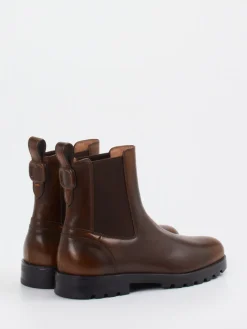 Damen Santoni – Chelsea Boots aus Kalbleder Dunkel