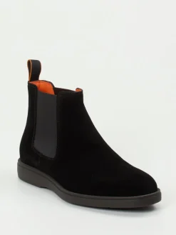 Herren Santoni – Chelsea Boots aus Veloursleder