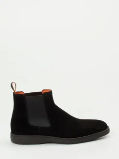Herren Santoni – Chelsea Boots aus Veloursleder