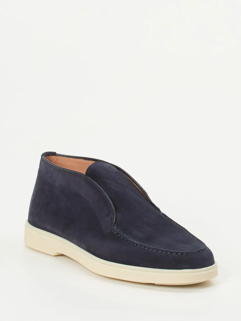 Damen Santoni – Chukka Boots aus Veloursleder Dunkel