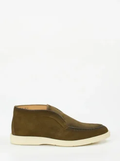 – Chukka Boots aus Veloursleder oliv*Santoni Sale