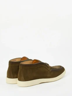 – Chukka Boots aus Veloursleder oliv*Santoni Sale