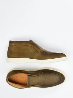 – Chukka Boots aus Veloursleder oliv*Santoni Sale
