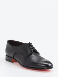 Herren Santoni – Derby-Schnürschuhe aus Kalbleder