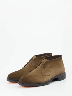 – Desert Boots aus Veloursleder Oliv*Santoni Outlet