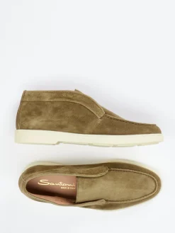 – Desert Boots aus Veloursleder olivbraun*Santoni Discount