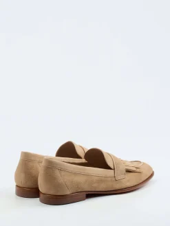 – Fransen-Loafer aus Veloursleder*Santoni Discount