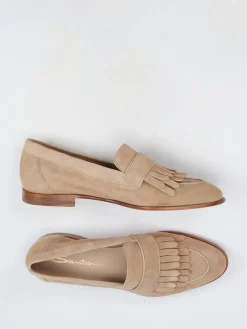 – Fransen-Loafer aus Veloursleder*Santoni Discount